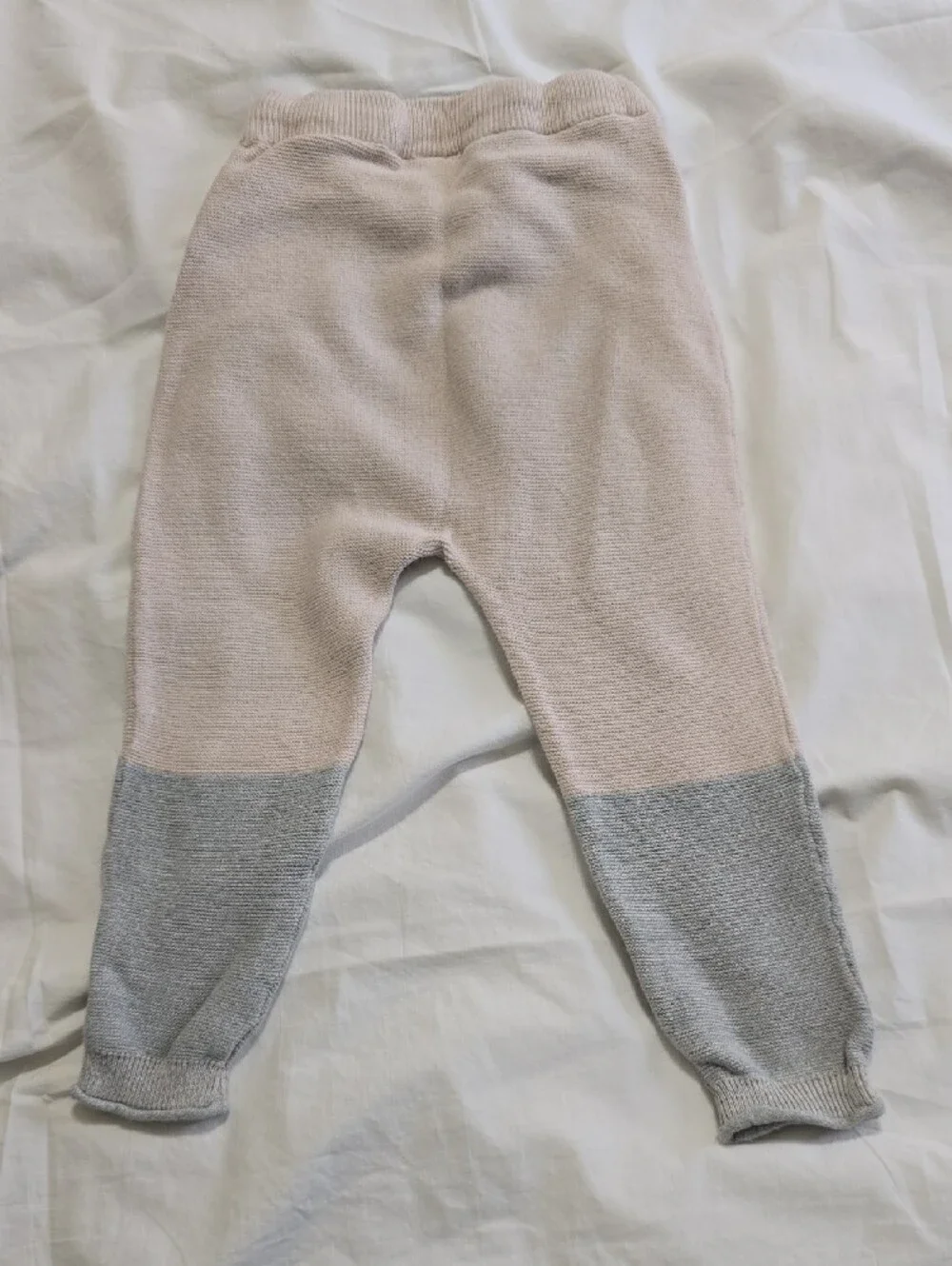 H&M Baby Knit Set in Pale Pink and Light Gray
